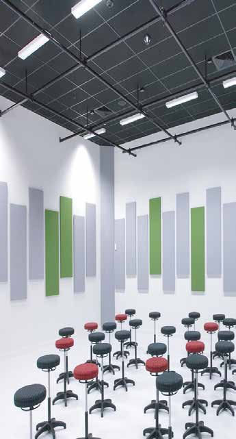 Degofon Black acoustic ceiling tiles